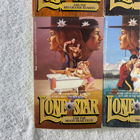 Vintage Lone Star Action Western Romance Novel x4 - Picture 4 of 15